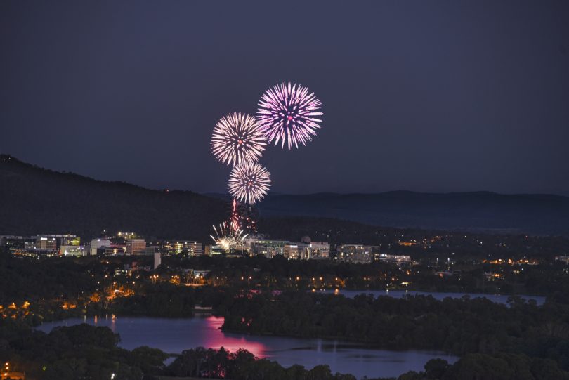 Canberra fireworks