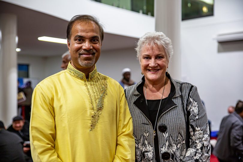 Mainul Haque and Dame Annette King 