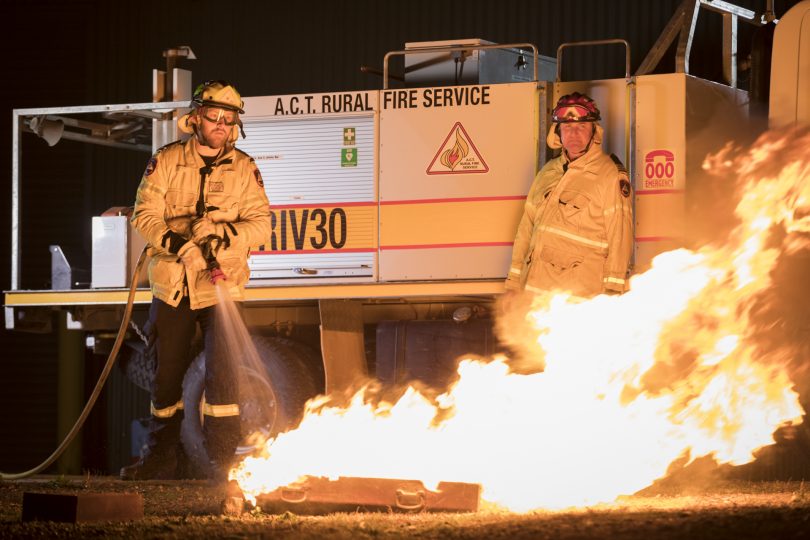 ACT RFS firefighting, bushfire