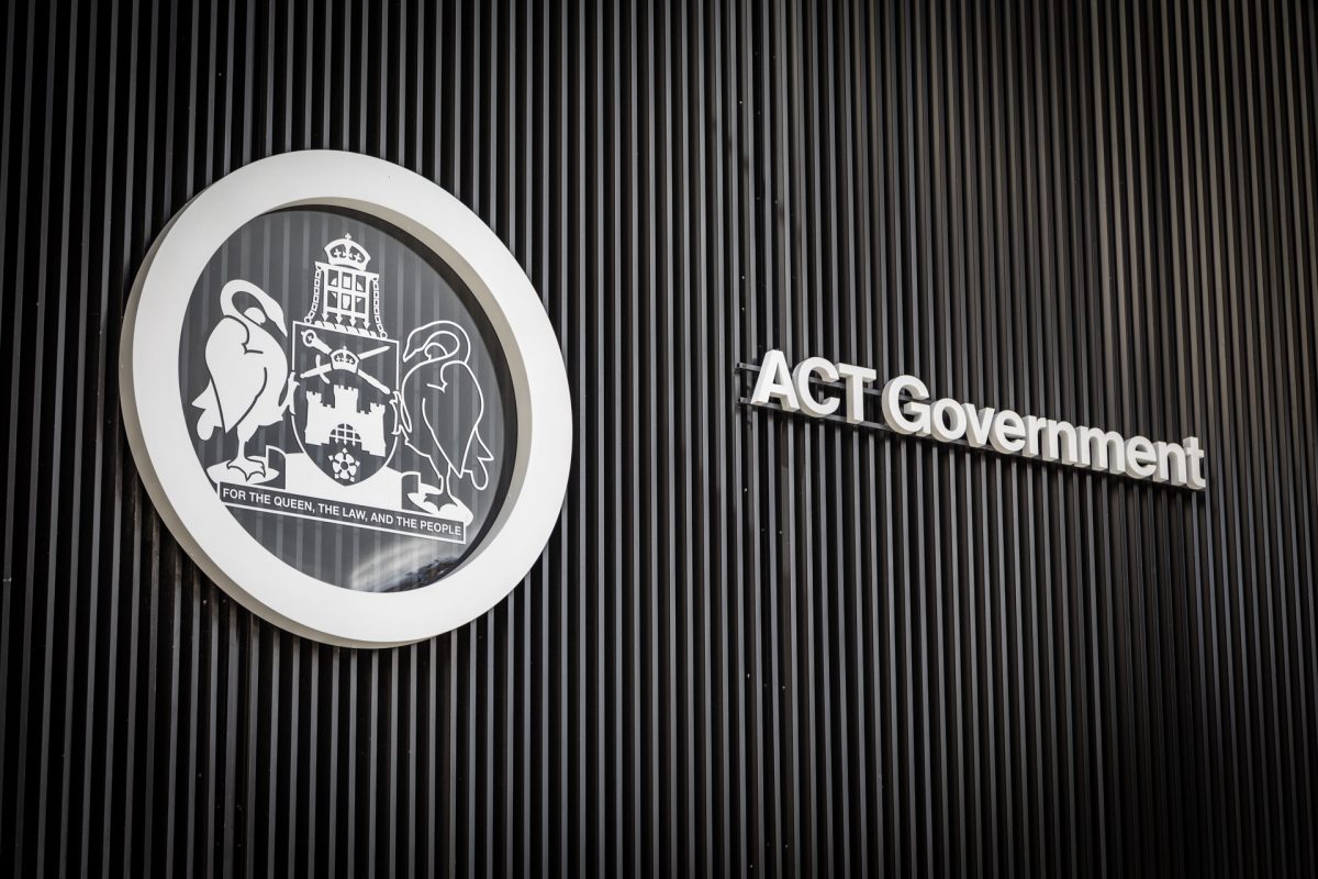 ACT Government sign