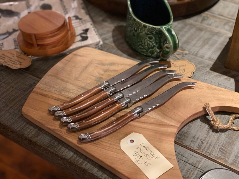 Set of knives from The Old Produce Store Binalong, Yass Valley