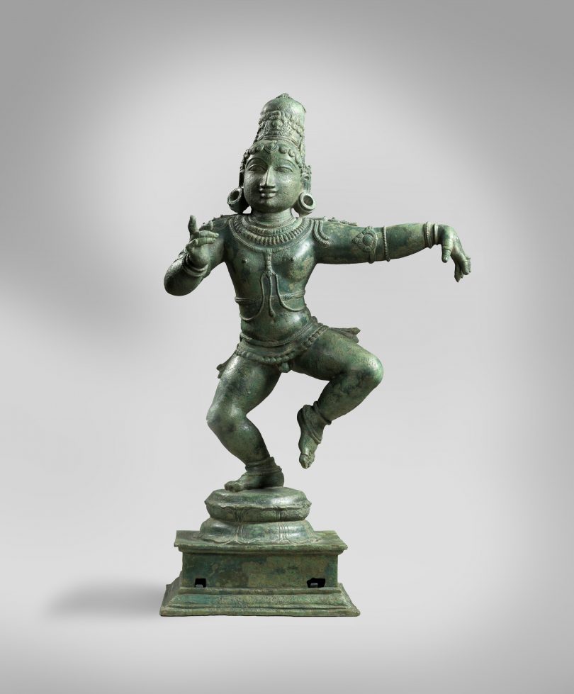 Indian statue of child saint Sambandar
