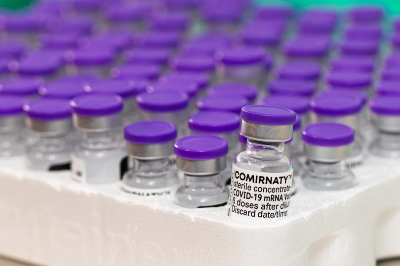 COVID-19 Pfizer vaccine vials