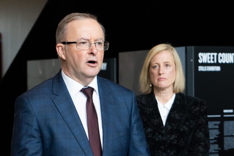 Anthony Albanese and Katy Gallagher.