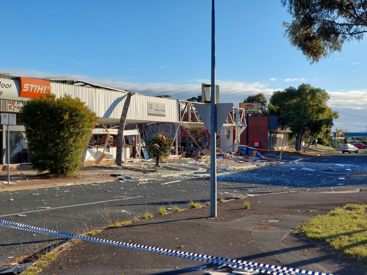 aftermath of explosion in Belconnen