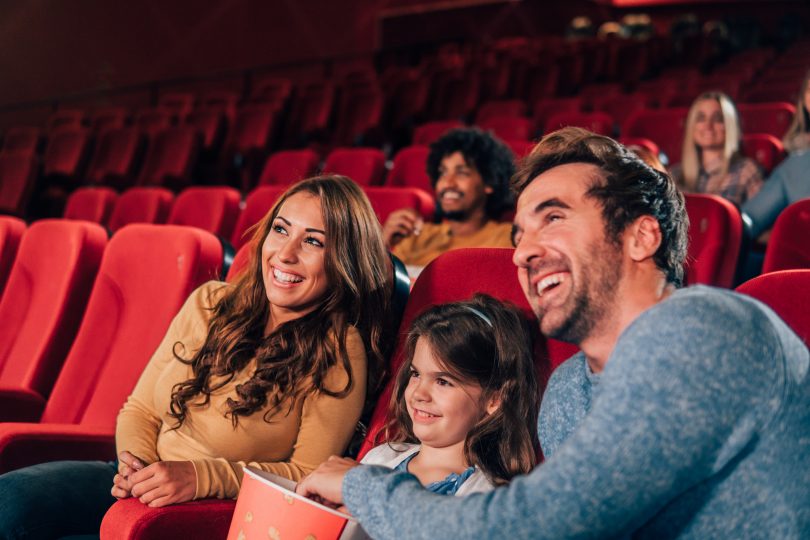 family at cinema