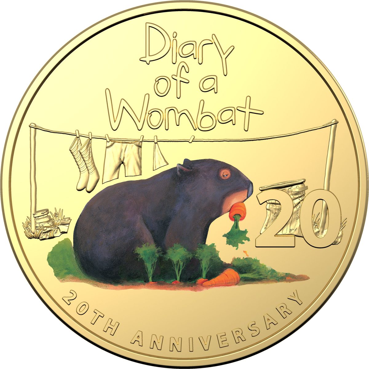 Wombat on coin