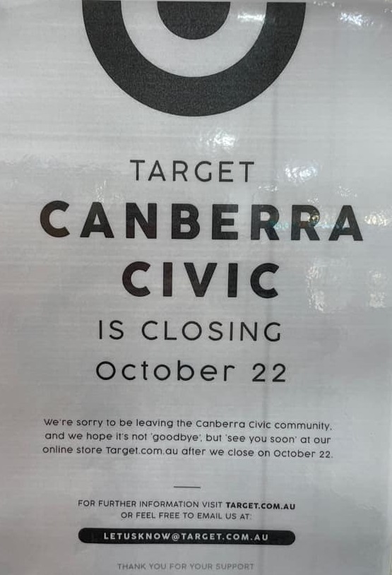 Target closing notice