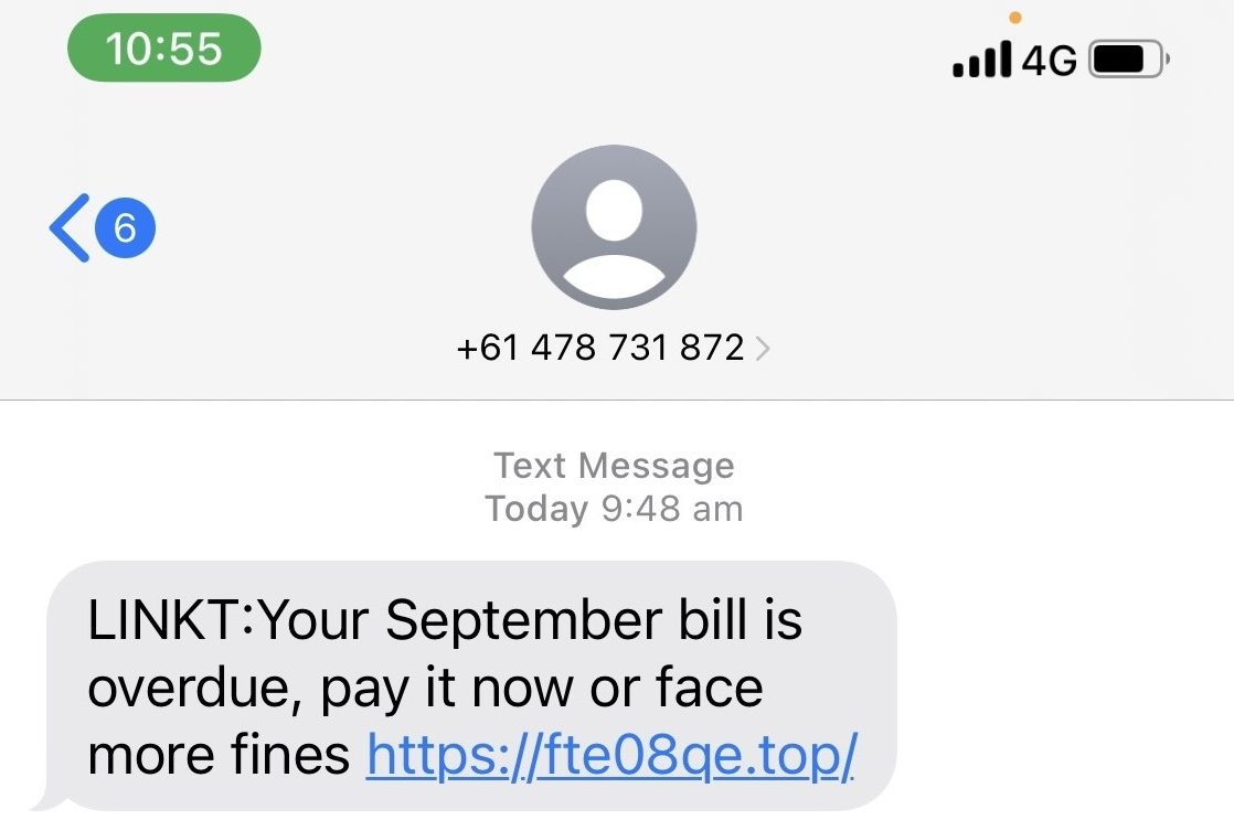 Text scam.