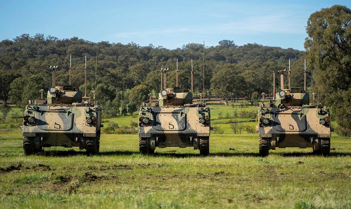 three tanks on a field
