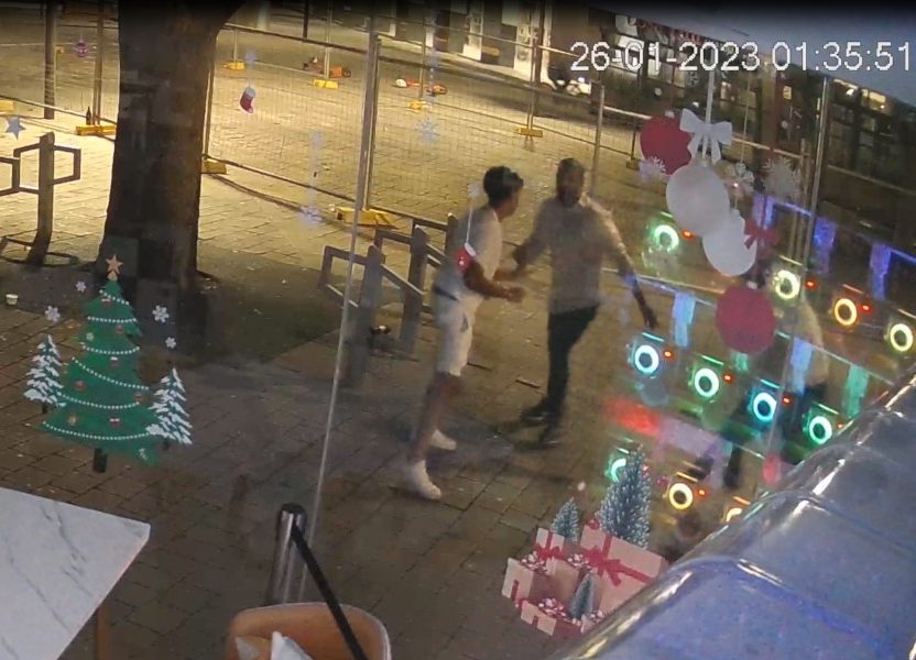 cctv footage of two men