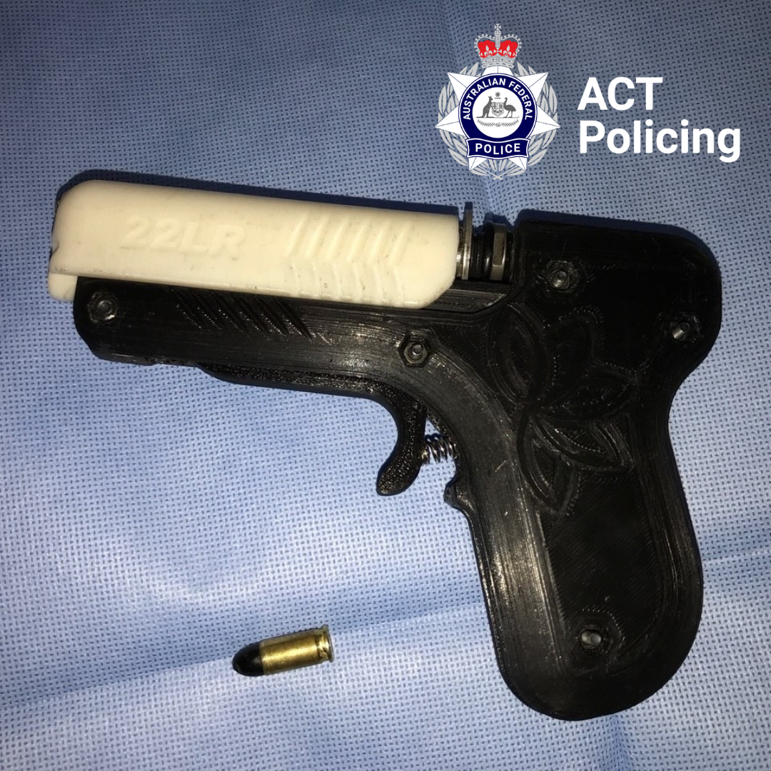 3d printed firearm allegedly seized by police