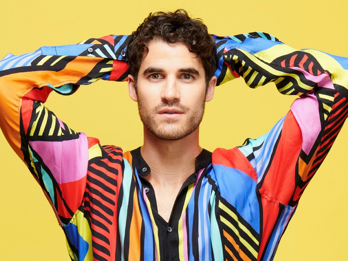 Darren Criss in a very colourful shirt