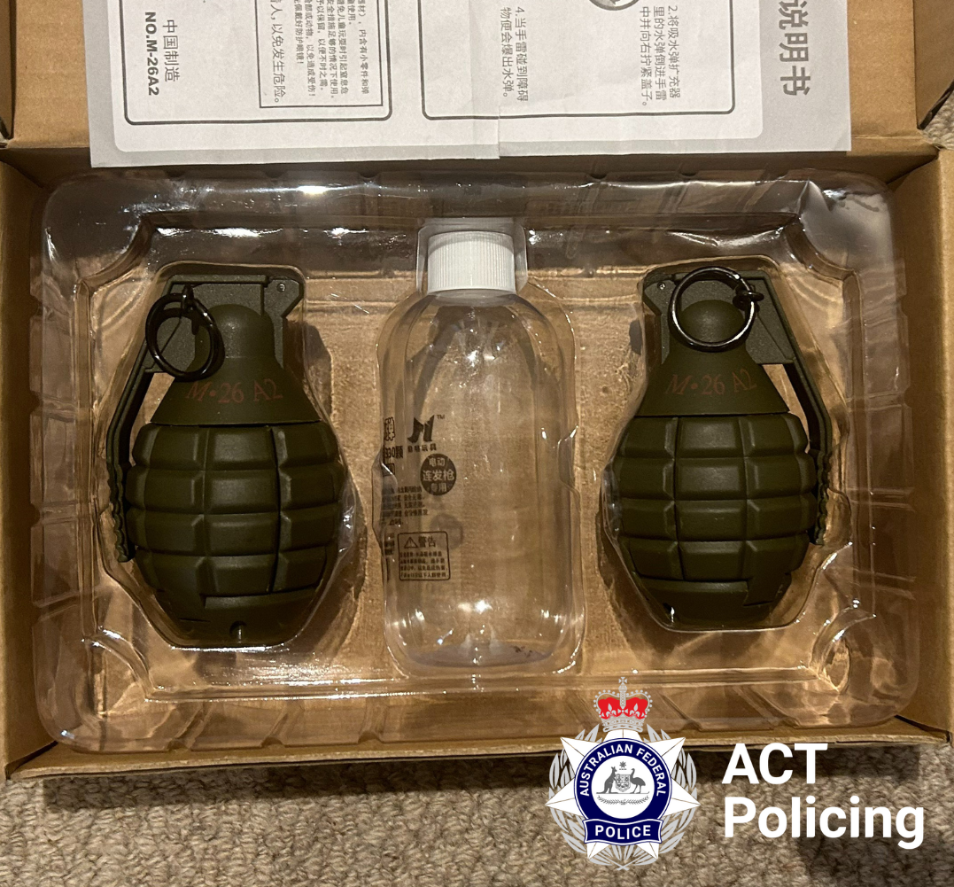 grenades seized as part of Operation Vitreus