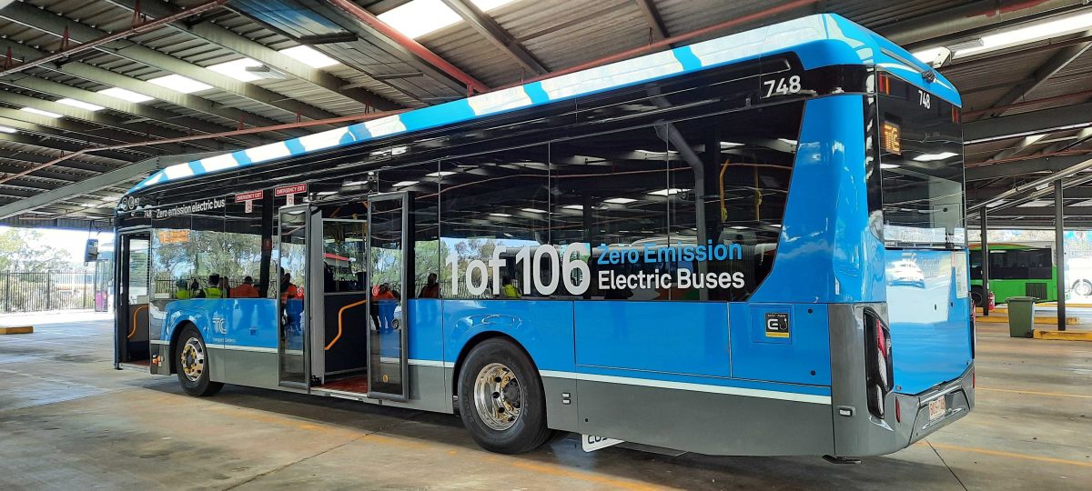 Custom Denning 'Element' low-floor battery electric bus (BEB)
