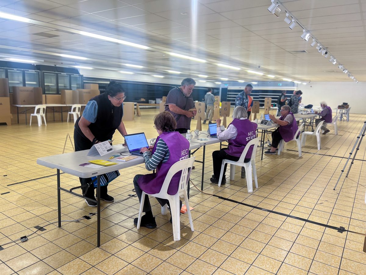 voting centre in Gungahlin