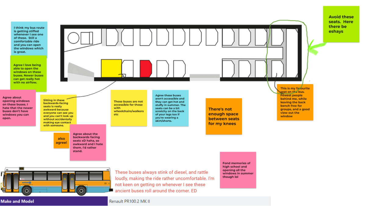 annotated canberra bus seat map