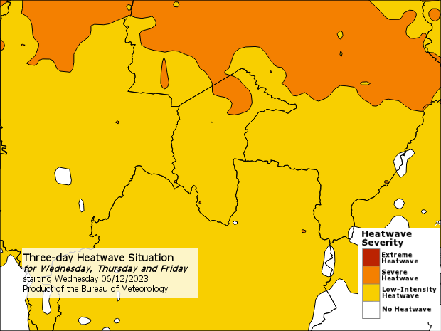 heatwave warning map