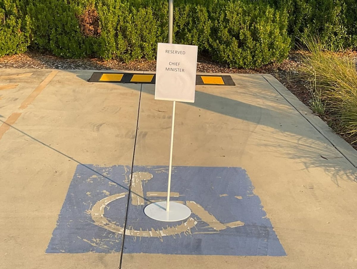 reserved sign in disabled car park