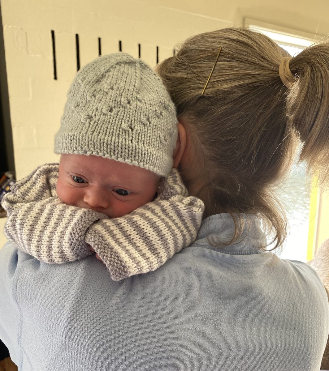 woman holding baby