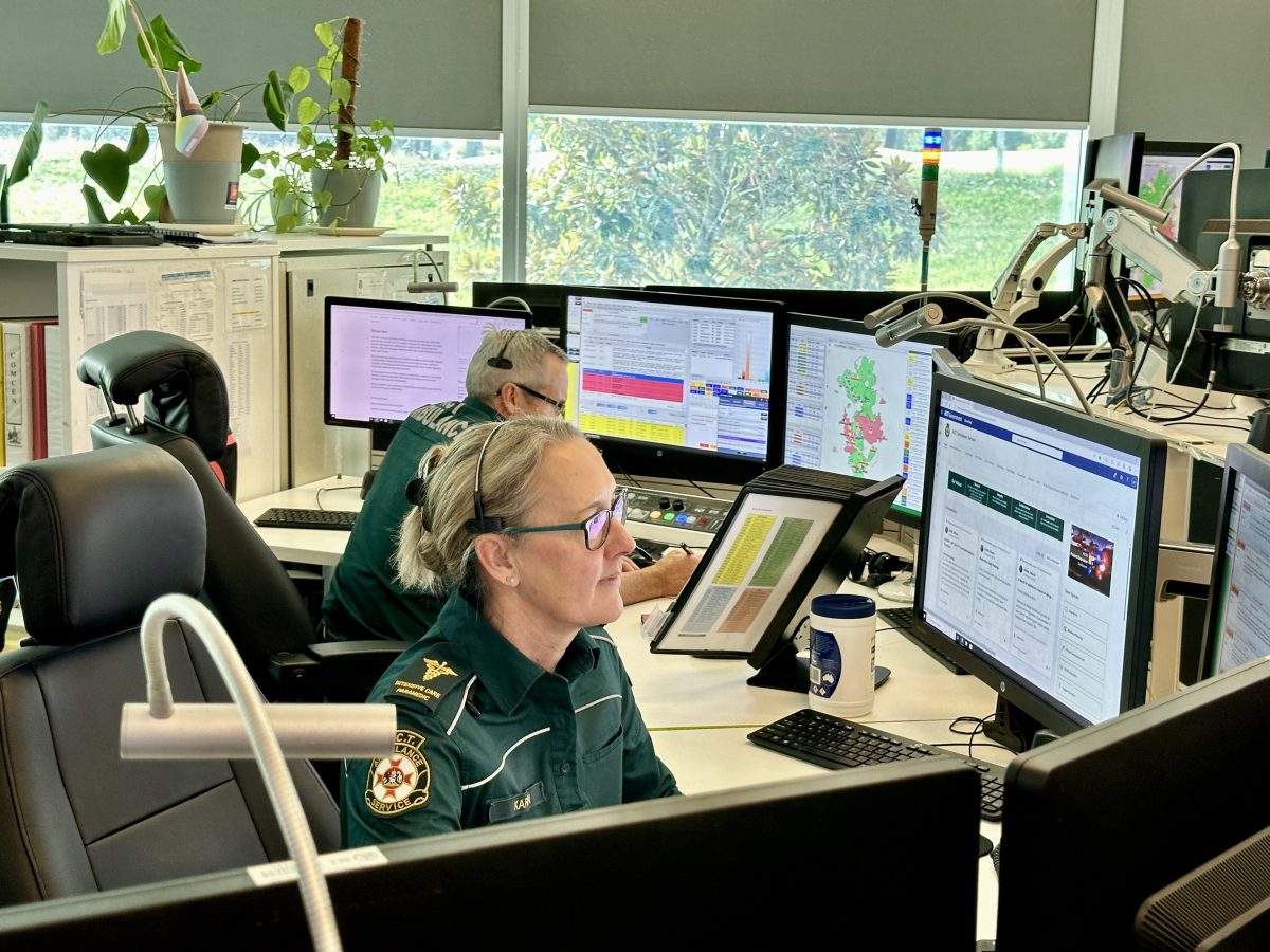 paramedics in their communications centre