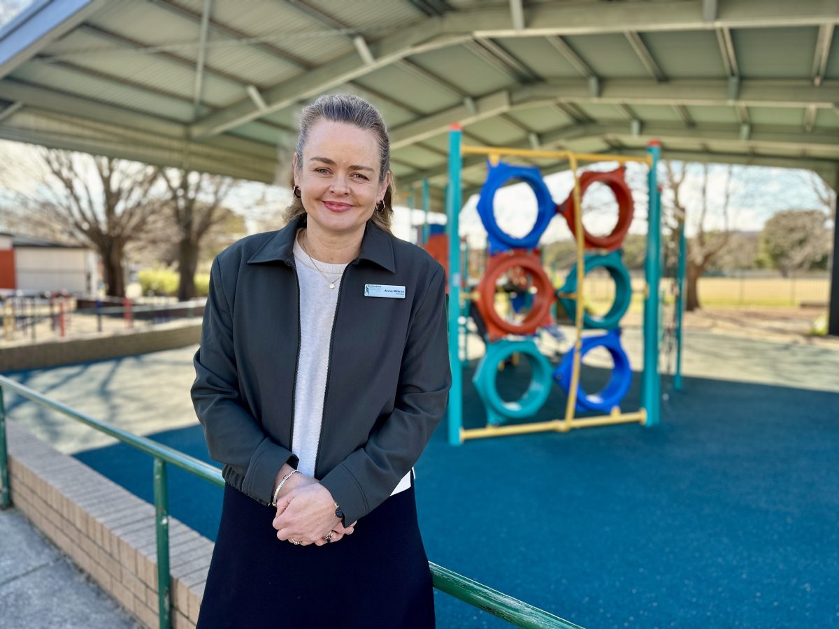 woman in playground