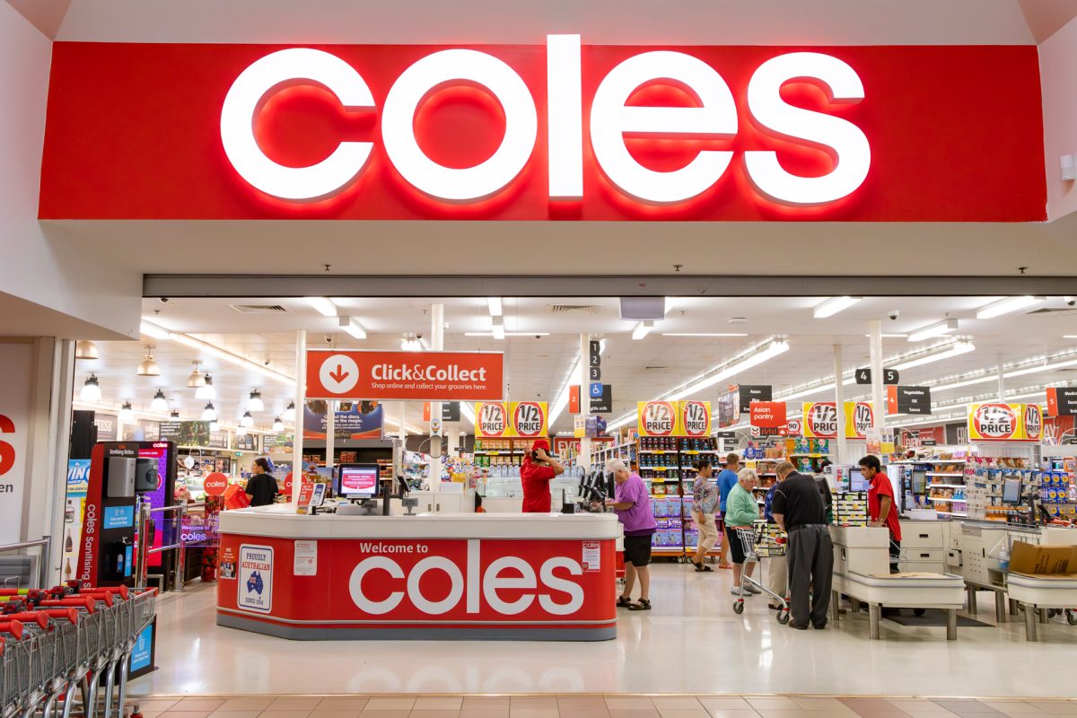Coles supermarket entrance
