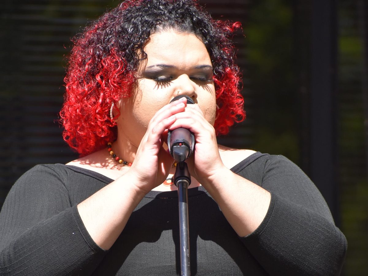 woman singing