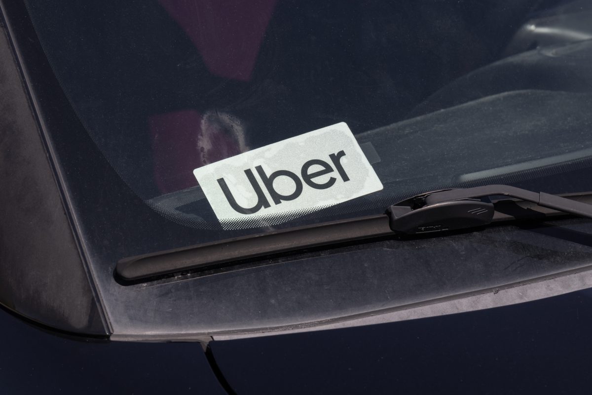 Uber car sticker