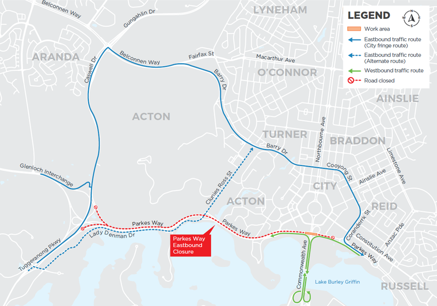 map of road closures