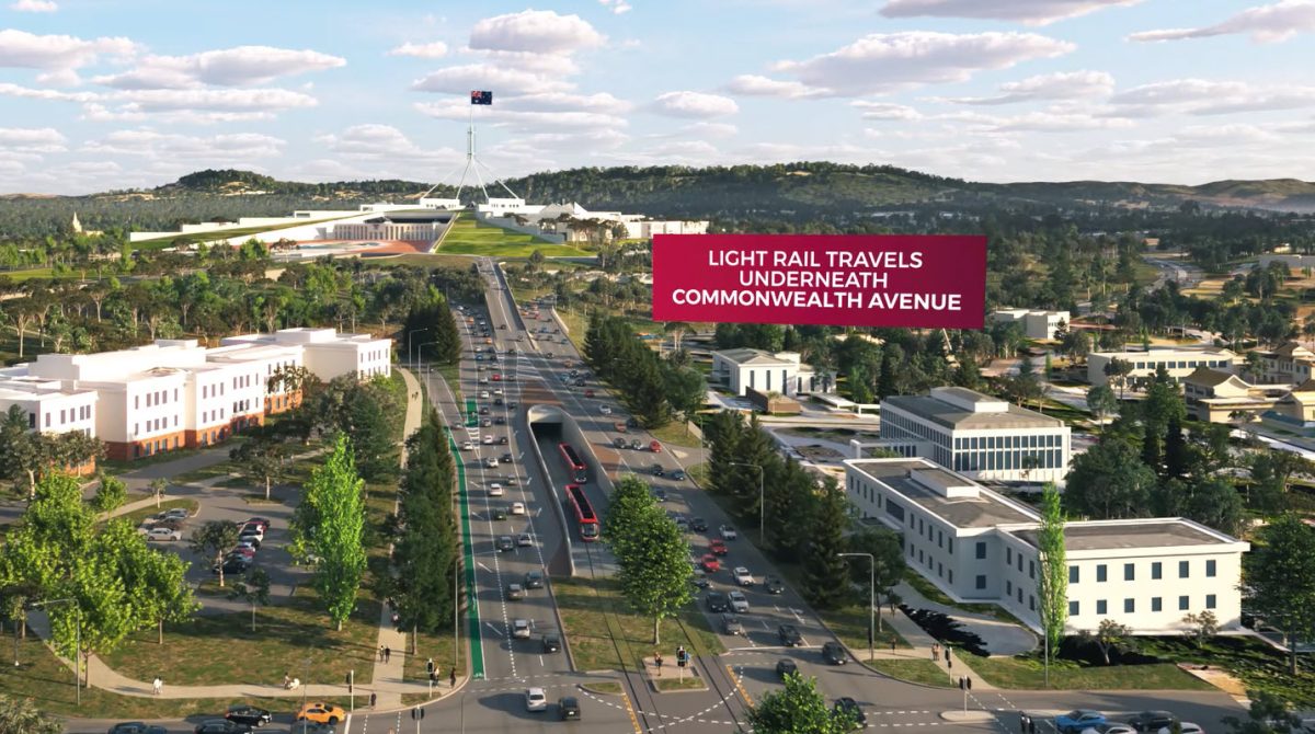 artist design of proposed light rail tunnel under Commonwealth Avenue