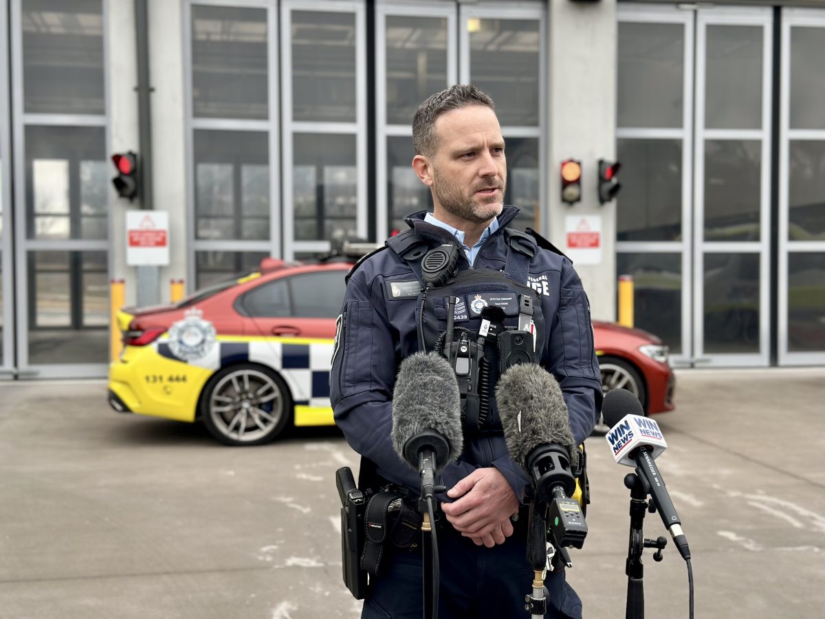 ACT Policing detective sergeant Sean Evans.