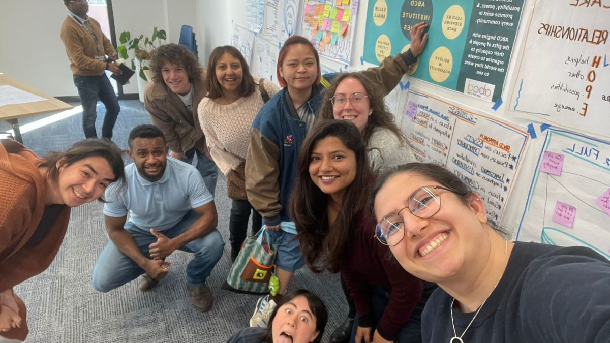 Young people at an event