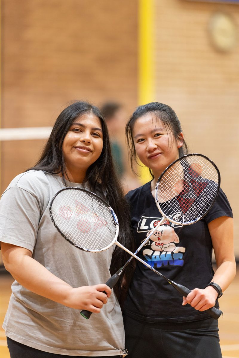 Two Badminton players