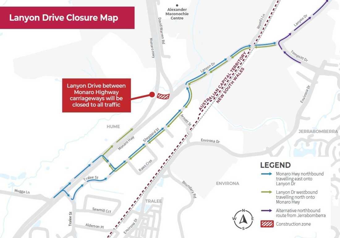 road closure map