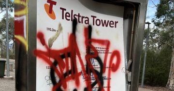 澳大利亚电讯公司前往黑山清理被涂鸦的标牌，对该塔的改造计划“仍在进行中”
