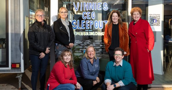 在Vinnies CEO Sleepout的活动上见证堪培拉的女性力量