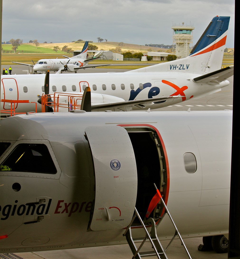 Rex runs a fleet of more than 50 Saab 340 aircraft. Photo: Rex Media Centre.